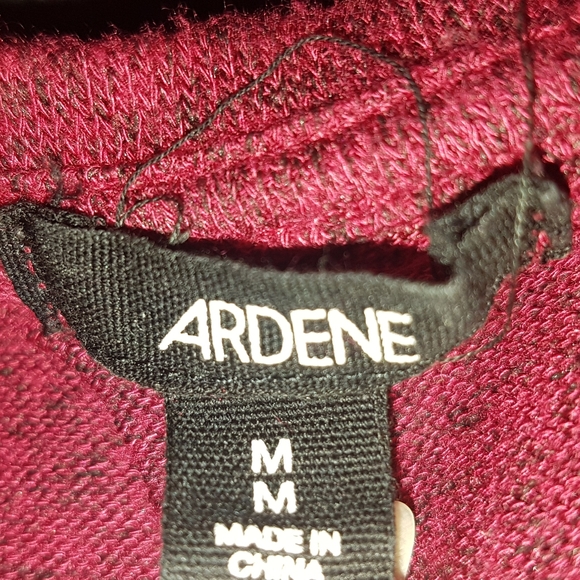 Womens maroon long sleeve blouse - Picture 3 of 3